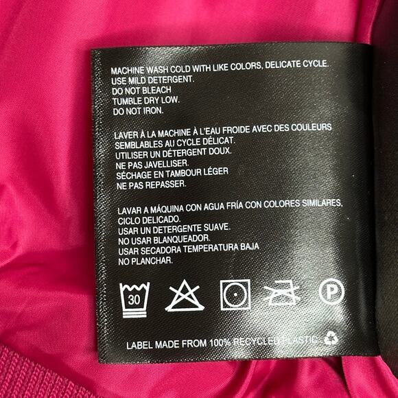 Bernardo Pink Mixed Media Wave Quilted/Knit Jacket Full Zip Womens Size Large L - Picture 8 of 12